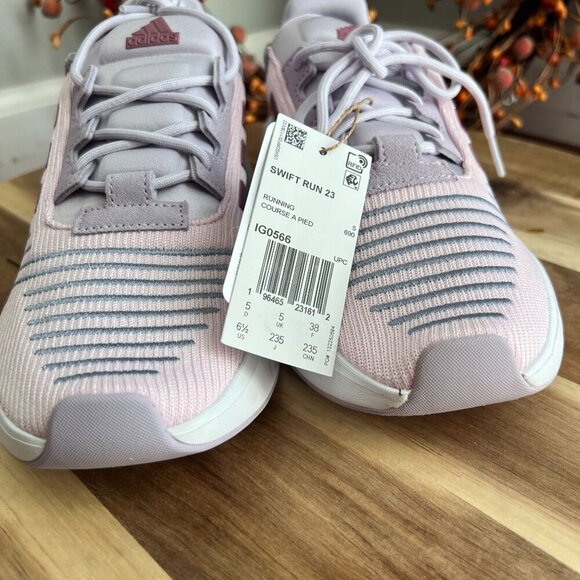 Adidas Swift Run 23 IG0566 Shoes Sz 6.5US Almost Pink / Wonder Orchid / Silver D - Picture 4 of 12